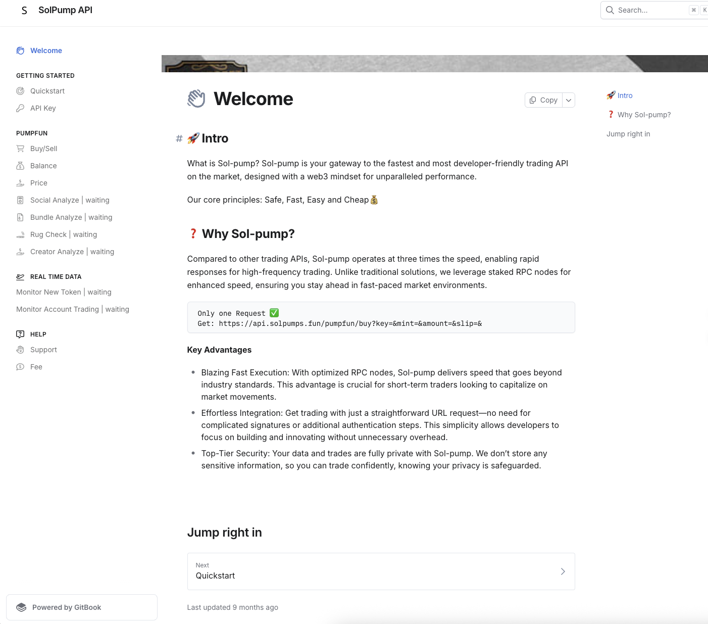 Pumpfun Trading API